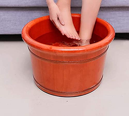 Bañeras para pies de madera maciza, cubo para remojo de pies en casa, regalo para el hogar, duradero y saludable, fabricado en madera sólida miniatura 5