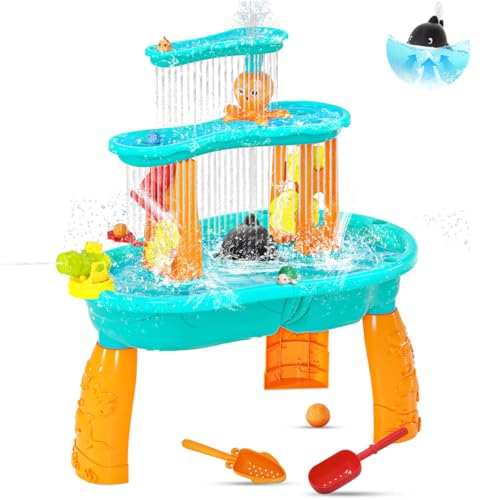Handwell 2024 Upgraded Toddler Water Table with Pump