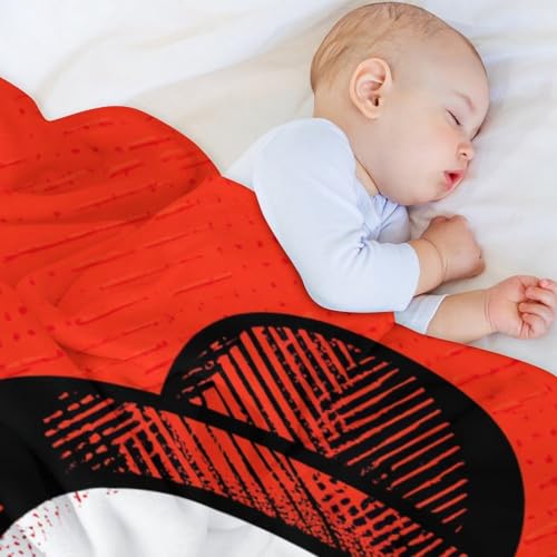 Couverture plaid de Noël rouge pour canapé et lit ambiance cocooning