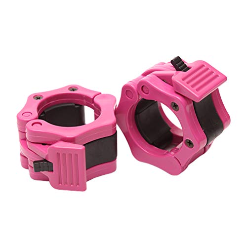 Kuashidai 1 paire de clips de verrouillage pour collier d'haltère, colliers de serrage pour haltères olympiques 5 cm à dégagement rapide pour entraînement de fitness et de musculation Cover