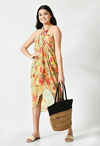 Image of MIRCHI FASHION Western Summer Beachwear Swimsuit Coverup Sarong for Women