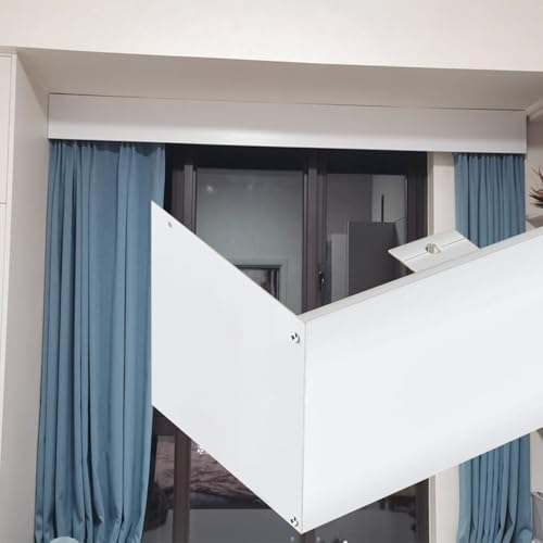 Curtain Pole Aluminum Alloy Curtain Pelmet Panel Without Tracks, 4ft