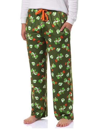 Yoshi Pajama Pants For Men Nintendo Super Mario Pants Yoshi Egg Lounge Bottoms Sleep Pants