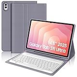 Keyboard Case for Samsung Galaxy Tab S11 Ultra 14.6 Inch 2025, Galaxy Tablet S11 Ultra Case Keyboard with S Pen Holder, Smart Folio Cover with Keypad for Samsung Tab 14.6'' SM-X930/X936B, Lavender