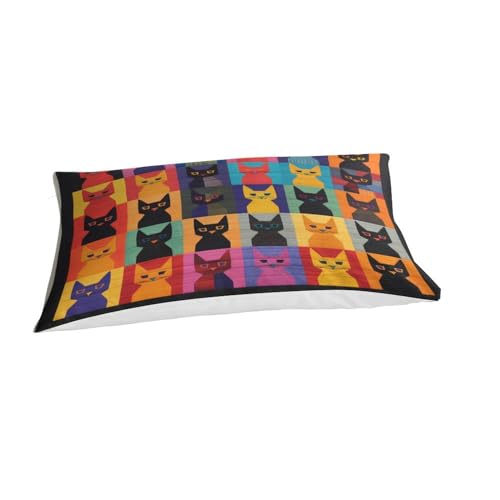 Housses de couettes 3D imprimé chat microfibre avec fermeture éclair - 6