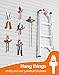 QcoQce 12 Pack Garage Hooks Heavy Duty, Utility Wall Mount Hooks for Hanging Bike, Ladder, Hose, with Extension Cord Straps and Anti-Slip Coating, Garage Organization, Includes Screws (Orange)