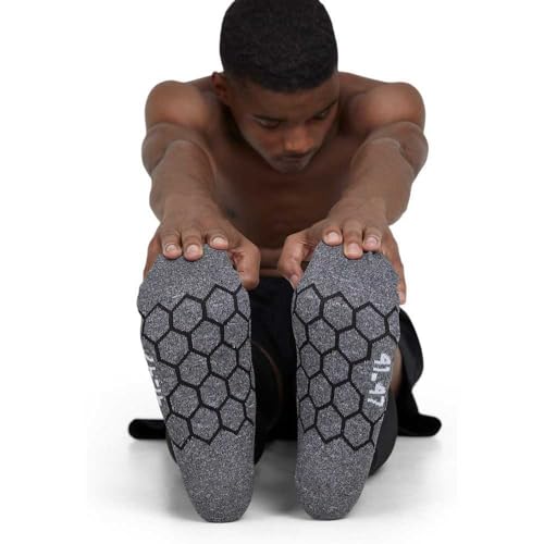 Mitre Adult Division Medias Lisas, para fútbol, Ligeras, Secado rápido, Acolchadas, para Adultos, Talla 41-47, Negro - imagen 4