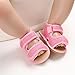 E-FAK Baby Boys Girls Summer Sandals Closed-Toe Non-Slip Rubber Sole Toddler Infant First Walker Shoes(6-12 Months Infant,01 Pink)