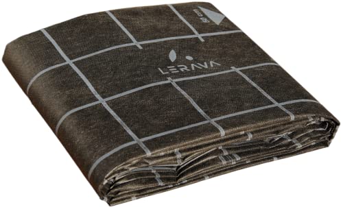 LERAVA Bâche de paillage - 1,6 x 10 m - 16 m² - tissu non tissé - 55 g/m² - Bâche anti-mauvaises herbes hydrophile - 100 % fabriquée en Italie - Bâche de paillage indéchirable Cover