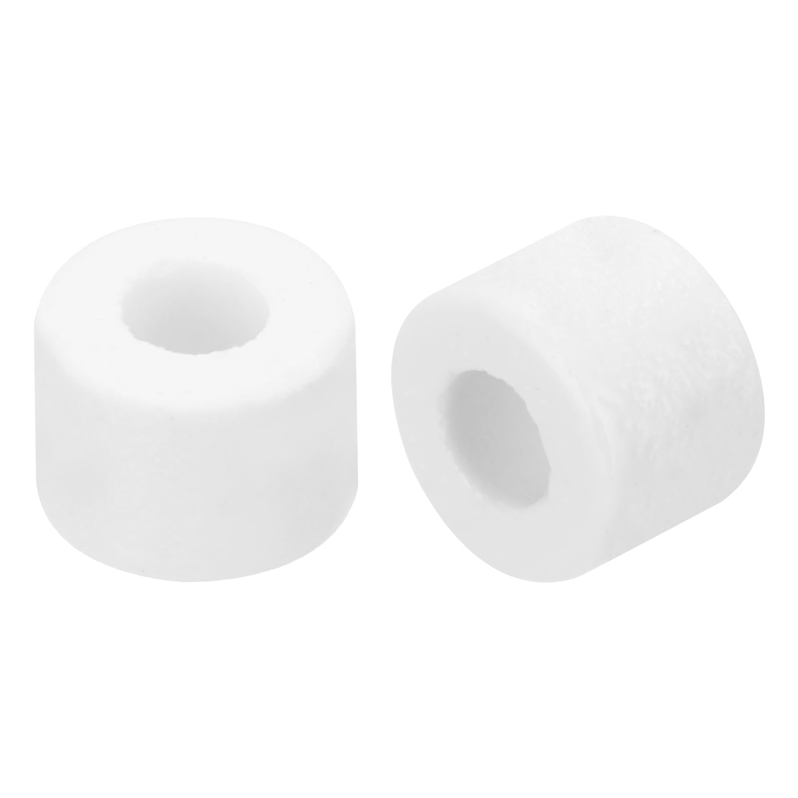 MECCANIXITY 30 Pcs Ceramic Washers, 5.5 x 12 x 8.5mm Round Flat Washers Heat Resistant Insulated Protection Spacer for Cable Bundle, Wire Protection