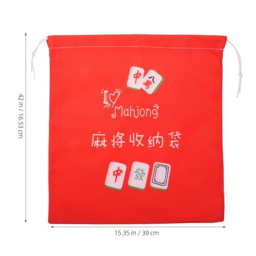 UTHCLO Portable Mahjong Storage Bag Drawstring Oxford Fabric Organizer Holder Lightweight Protective Pouch for Mahjong Tiles Game Night Tournament by UTHCLO - Used condition - Image 2