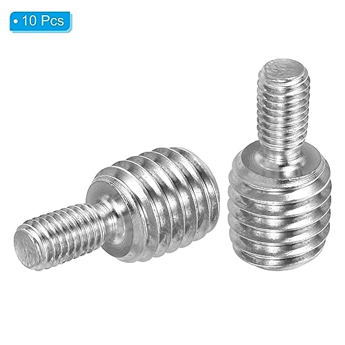 PATIKIL M5x10mm to M10x10mm Double End Threaded Stud Screw Bolt - Image 3