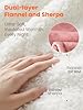LEERUN Electric Heated Blanket Twin, Ultra‑Cozy Premium Flannel & Sherpa, Even Heat Distribution & Stable Temp, 1–10H Auto‑Off, 8 Temps (86–125.6°F), Overheat Protection, Ideal Gifts for Grandma #3