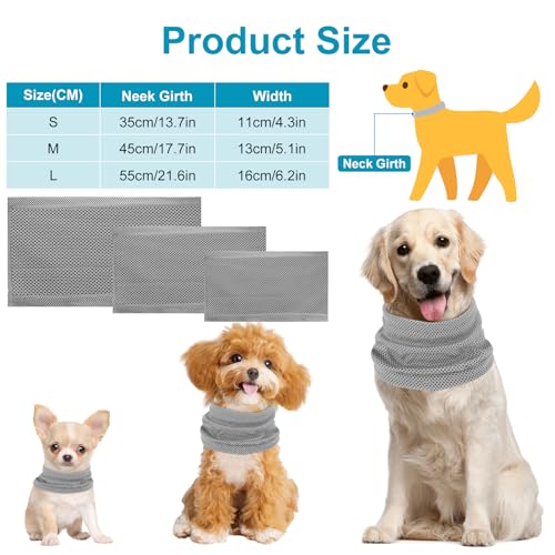 Kühlhalsband für Hunde, Hunde halstücher Kühlend, Hundehalsband Kühlend, Kühlendes Hundehalsband, Geeignet für Kühlhunde im Sommer, 45 x 13 cm