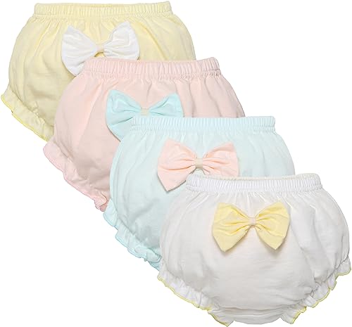 AUBIG Baby Boys Girls Bloomers Toddler Toilet Pee Potty Training Pants Cotton Underwear Ruffle Underpants Breathable Panties