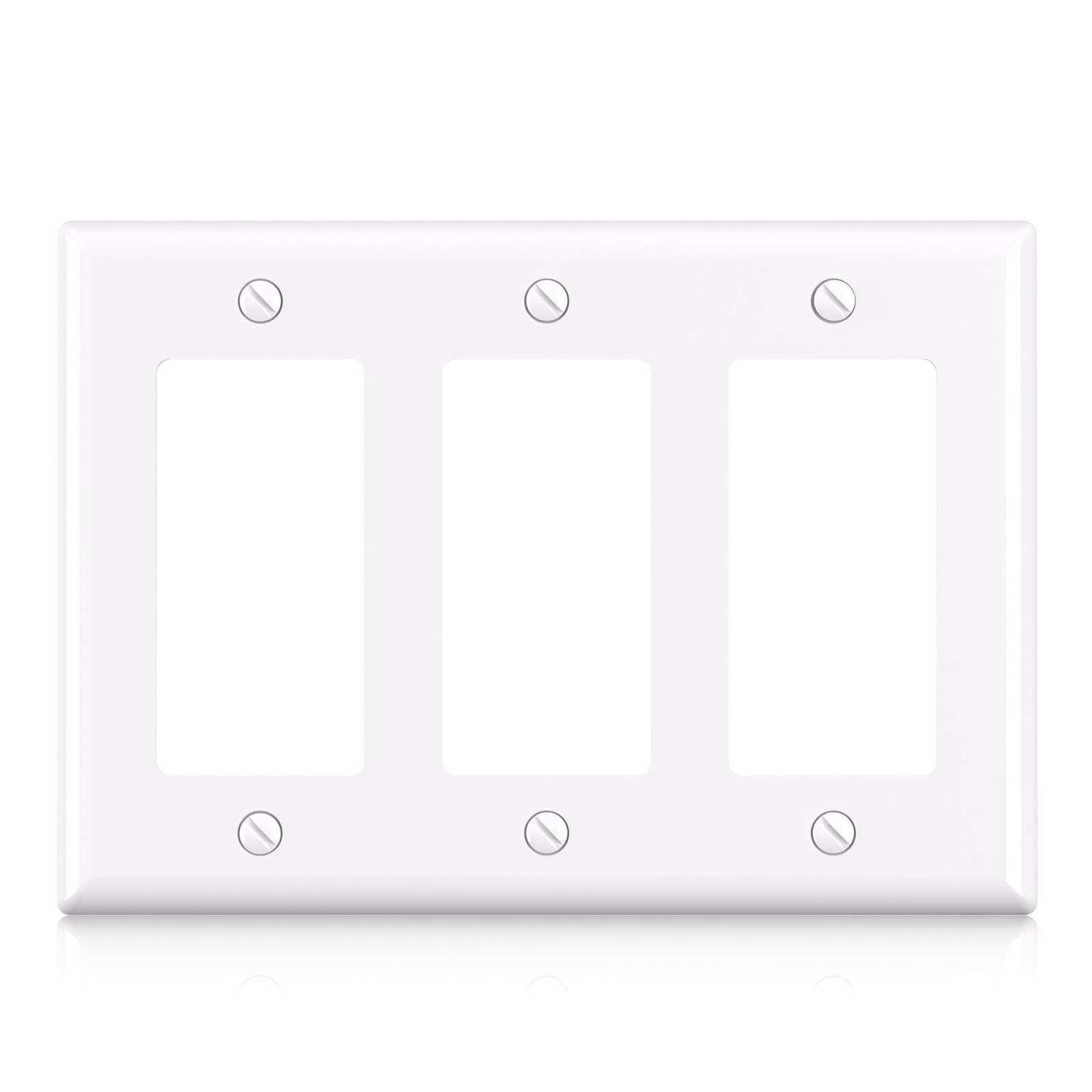 Decorative Wall Plates - Glossy Black (5 Pack) -25 Decorative Wall Plates - Glossy Black (5 Pack) -25