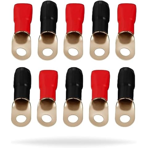 Absolute USA GRT00-10 Gauge Ring Terminal with 10 Pieces in 1 Bag Portable Consumer Electronics Home Gadget Cover