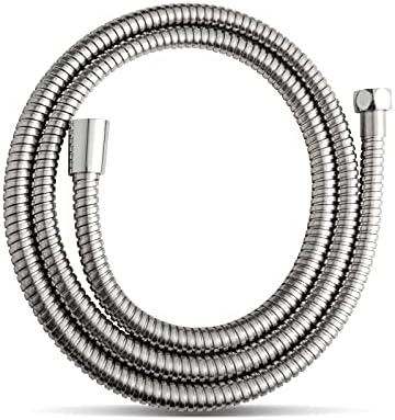 OFFO Shower Hose, 1.2m Bidet Hose Stainless Steel Anti Burst Braided Flexible Hose Replacement Shower Hose for Bidet Sprayer, Chrome