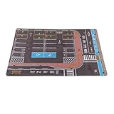 Simhoa 1/64 Scale Parking Lot Model Building Diorama Nonslip Layout Pad Scene Display Mini Car Garage for Vehicle Scene Toy, J