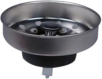 UNITED STATES HDW, 3" X 2-7/8" P-608C Metal Basket Strainer with Plastic Peg Post, Color