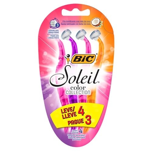 BIC Aparelho De Depilar Soleil Rosa Roxo E Laranja Leve 4 Pague 3 - 930183 - Dupla Fita Lu...