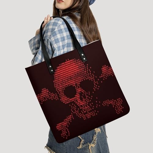 Sac à bandoulière tote bag voyage imprimé crânes parfait pour vos sorties en ville