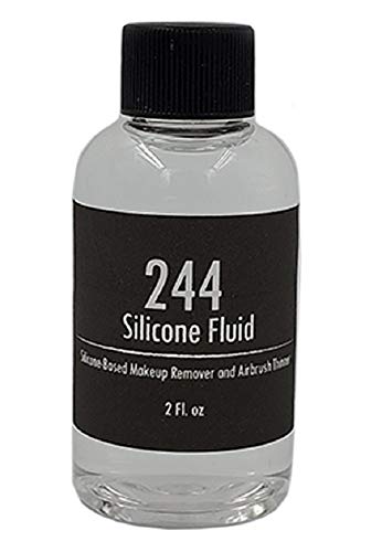 244 Wonder Fluid 2 oz / 57 g - Silicone Airbrush Makeup Thinner, Non Toxic Makeup Remover, Fragrance Free
