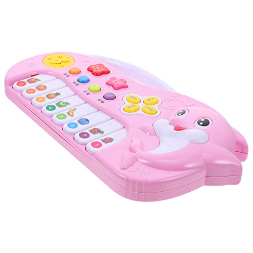 ORFOFE 電子オルガンのおもちゃ キッズキーボード 幼児用ミュージカルピアノのおもちゃ 電子玩具 dolphin piano 教育用ピアノのおもちゃ 電子キーボードのおもちゃ Abs ピンク