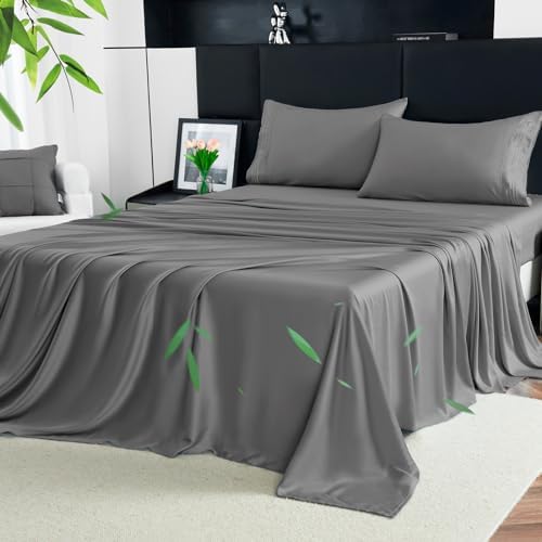 YIYEA Queen Sheet Set 100 Organic Viscose Derived from