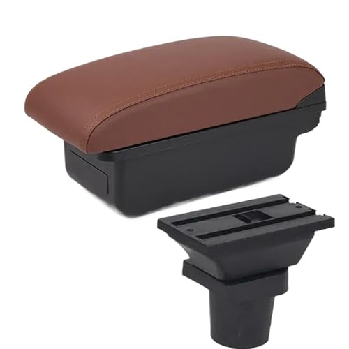 DYDGUTUFB For Kia For Picanto Car Armrest Box Center Console Central Storage Box Interior Accessories (A6 brown No USB)