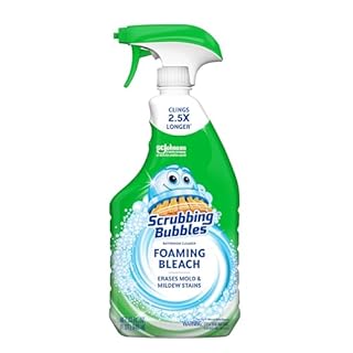 Scrubbing Bubbles Foaming Bleach Bathroom and Shower Cleaner Disinfectant Spray, Helps Erase Mold & Mildew, 32oz