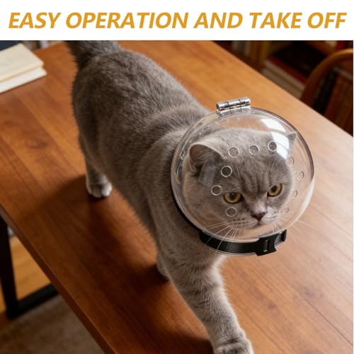 Funda para cabeza de gato de ABS con cierre adhesivo ROMISBABA para exterior 7