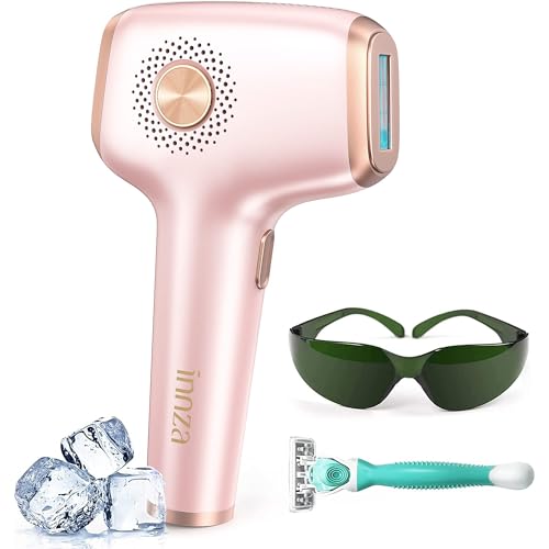 INNZA IPL Depiladora de Luz Pulsada con Función de Enfriamiento con Hielo,999999 Flashes,9 Nivel de Energía,Depilación Maquina para Mujer Hombre Facial,Axilas,Brazos,Espalda (Rose Gold) INNZA IPL Depiladora de Luz Pulsada con Función de Enfriamiento con Hielo,999999 Flashes,9 Nivel de Energía,Depilación Maquina para Mujer Hombre Facial,Axilas,Brazos,Espalda (Rose Gold)
