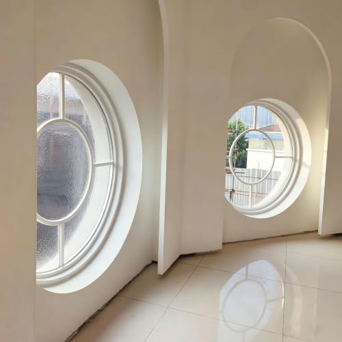 Ventana redonda de ventilación empotrada con manija para sustitución de muro 3
