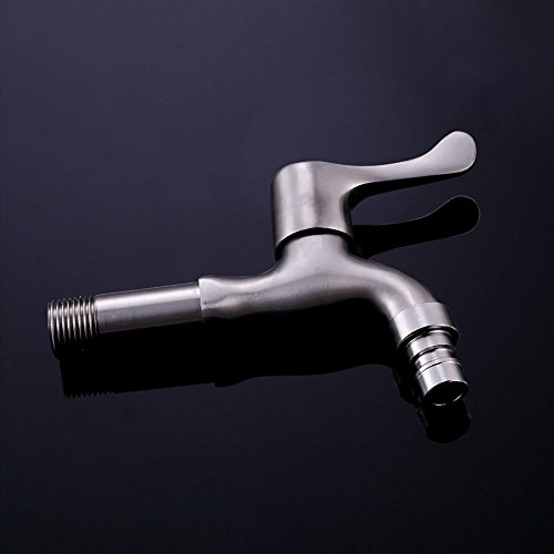 Zhi Jin 1個 ステンレス 蛇口 洗濯機用水栓 キッチン水栓用パーツ バスルーム 長く