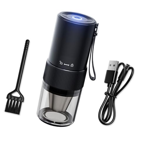 Molinillo de café portátil ajustable con reducción de ruido para camping, cocina portátil
