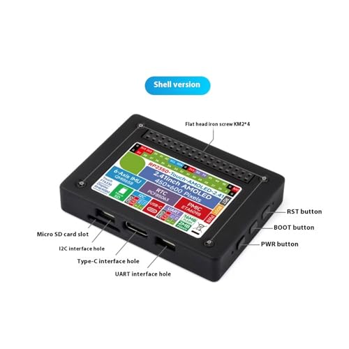 Module de microcontrôleur RP2350 programmable écran AMOLED 2,41 pouces
