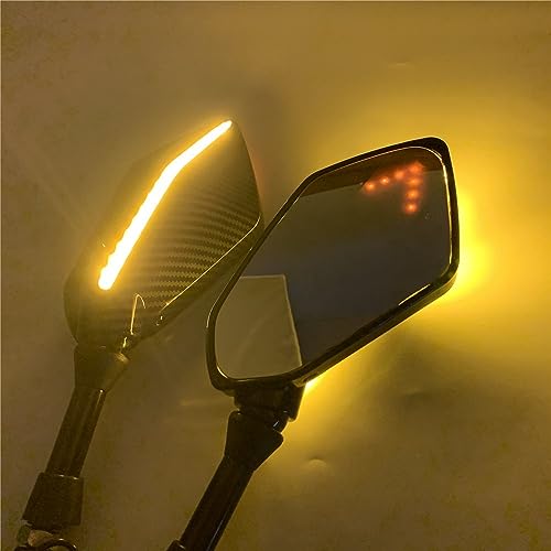 Espejo retrovisor de 10mm con luz integrada para mejorar la visibilidad 6