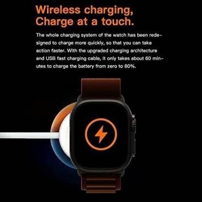 Image of S8 Ultra Bluetooth Calling Smart Touchscreen Smart Watch Bluetooth HD Screen Sport Smart Watch with Daily Activity Tracker, Heart Rate Sensor, Sleep Monitor -Extra-Long BatteryLife(Green)