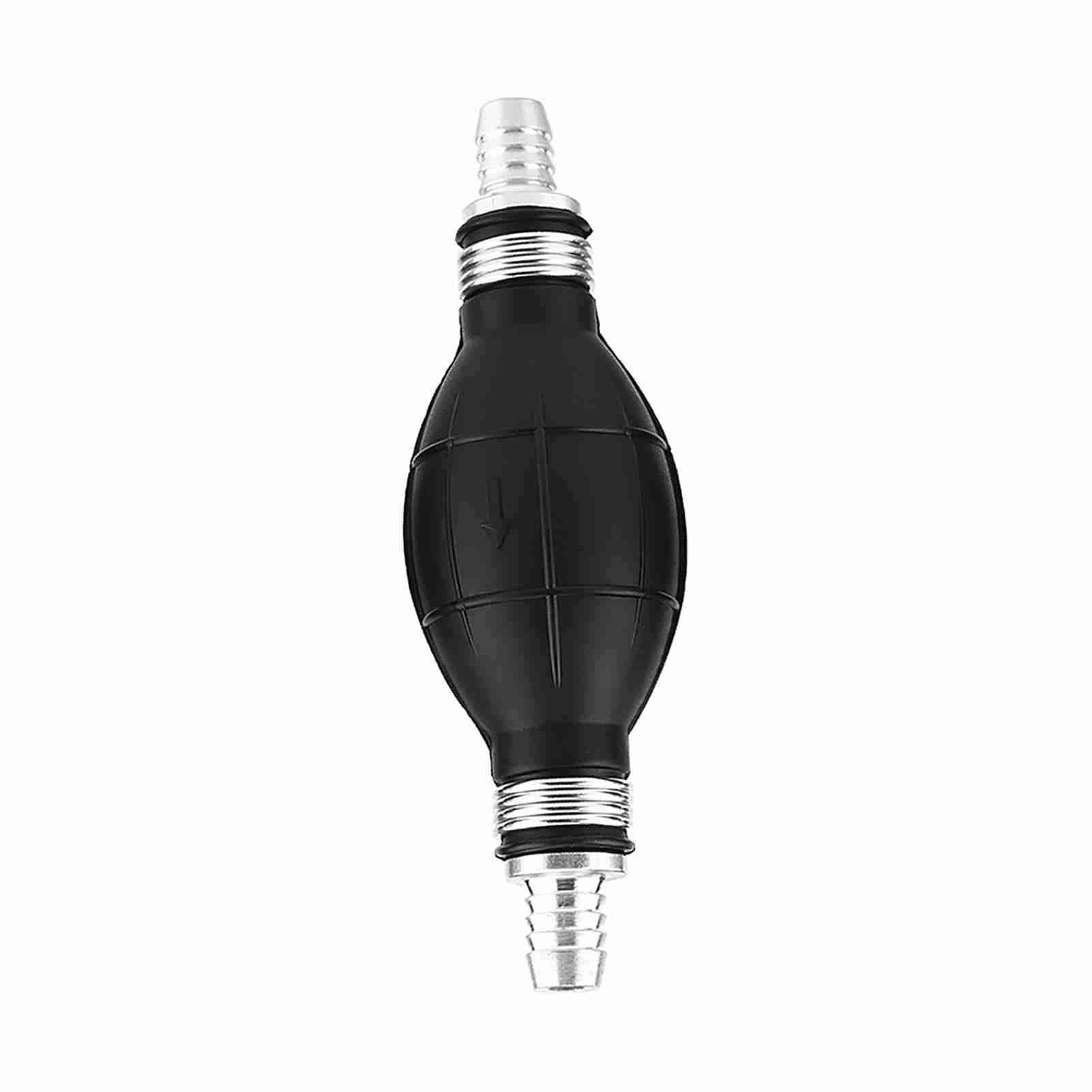 Yctze Bombilla de Cebado Manual para Bomba de, Aluminio de Caucho Universal para Motores Fueraborda Marinos de Barcos de Automóviles con Conector de Manguera de 1/4 3/8 1/2 Pulgadas (12mm)