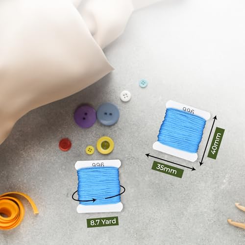 Image of Embroidery Floss Kit and Refills - Cotton Threads - DMC Color Coding for Cross Stitch, String Crafts, Friendship Bracelets