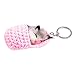 Gespout Porte-clés en Peluche Pendentif Chat Mignon Porte-clés Charmes Bijoux Accessoires Anniversaire Thanksgiving Day Cadeau de Noël clé Porte-Boucle Sac à Main décor de Voiture