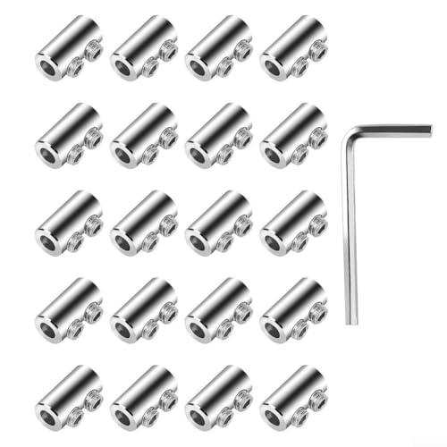 Lot de 20 clips de câble métallique durables pour une sécurité et une performance efficaces du câble