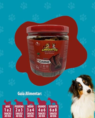 Bifinho Amiguitos Sabor Carne Super Premium 1kg (CARNE)