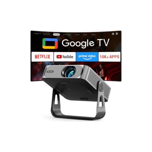 Now with Google TV - VOPLLS Smart Mini Projector 4K with WiFi and Bluetooth - image 1