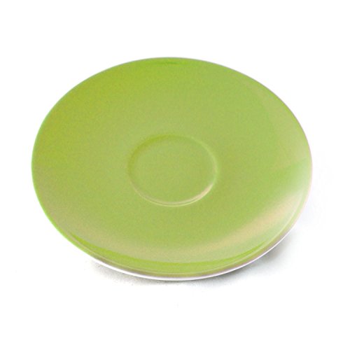 Ritzenhoff & Breker Doppio Jumbountertasse, 1 Stück, Grün, ø 17 cm, XXL Milchkaffee Unterteller, Untere aus Porzellan, Buntes Mix & Match Geschirr, Spülmaschinengeeignet