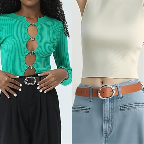 Women's Luxury Belt Fashion Casual Classic Buckle Belts Plus Jeans Pants Dress Simple Versatile2