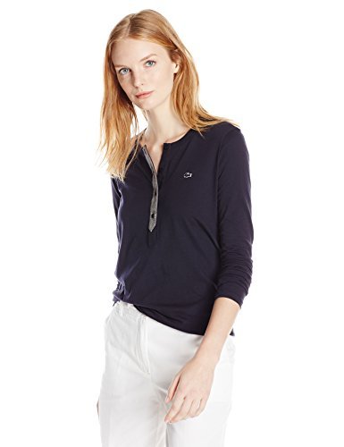 lacoste henley long sleeve