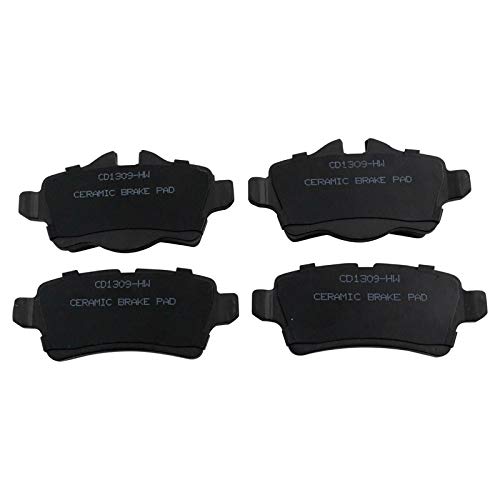Image of TRQ Rear Brake Pad and Rotor Set Ceramic Compatible with 2007-2015 Mini Cooper