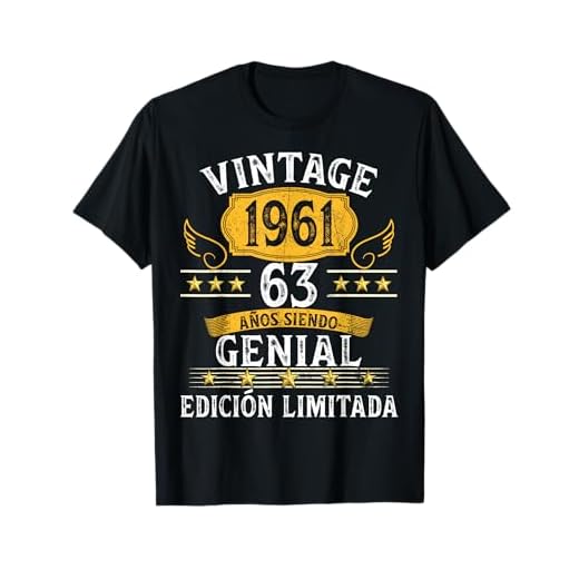 63 Cumpleaños 63 años hombre mujer retro vintage 1961 regalo Camiseta